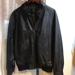 Salvatore ferragamo leather jacket